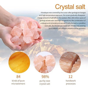 2019 HIMALAYAN CRYSTAL SALT LAMP COLOR DIMMER LED AIR PURIFIER NIGHT LIGHT